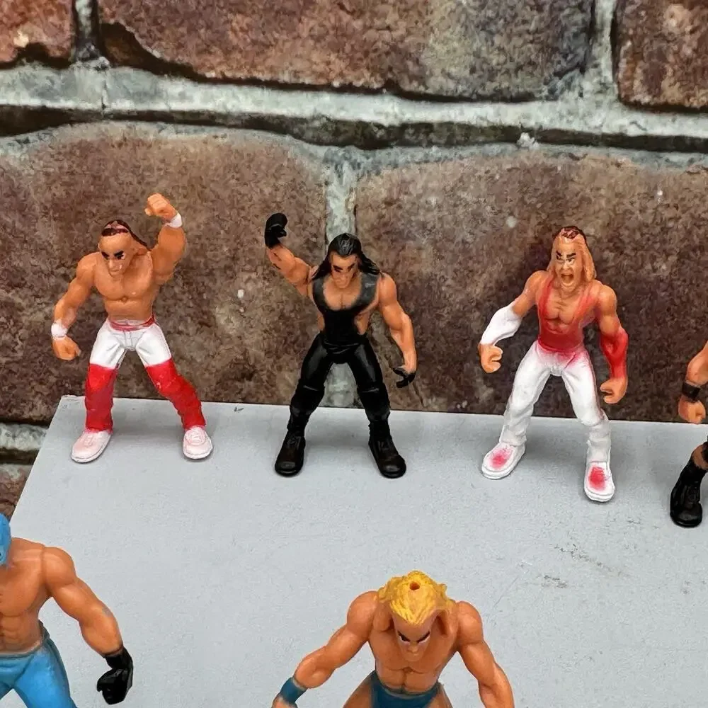 WWE‎ Micro Aggression Mini Figure Wrestlers Lot of 9 Jakks Pacific 2